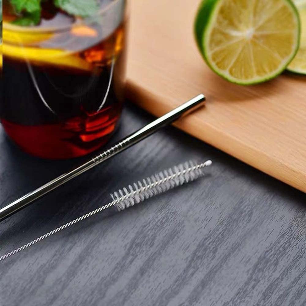 4pcs Reusable Metal Straws