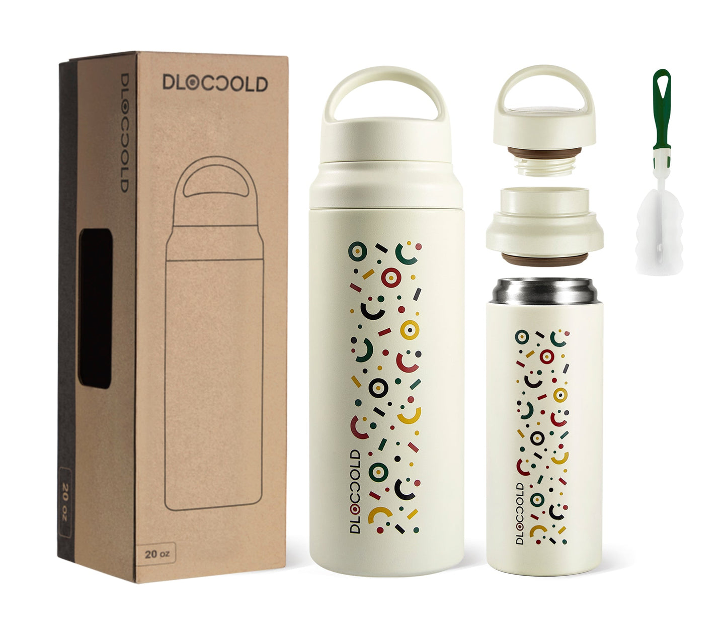 Emugi Insulated Water Bottle with Filter 20oz