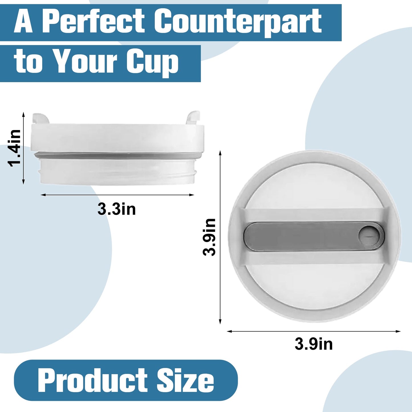 Silicone Replacement Lid for 40oz The Adventure Tumbler 2. & 50oz The Jumbojug Tumbler 2.0