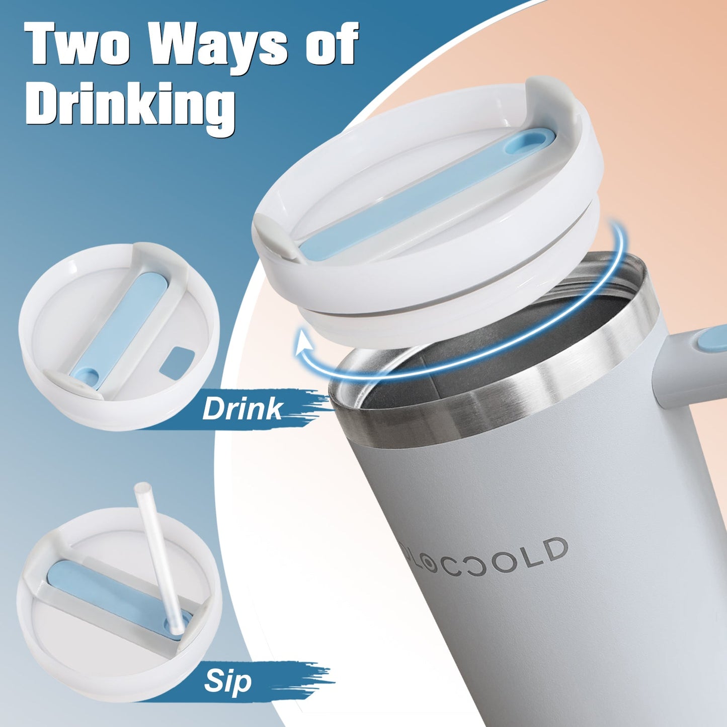 Silicone Replacement Lid for 40oz The Adventure Tumbler 2. & 50oz The Jumbojug Tumbler 2.0