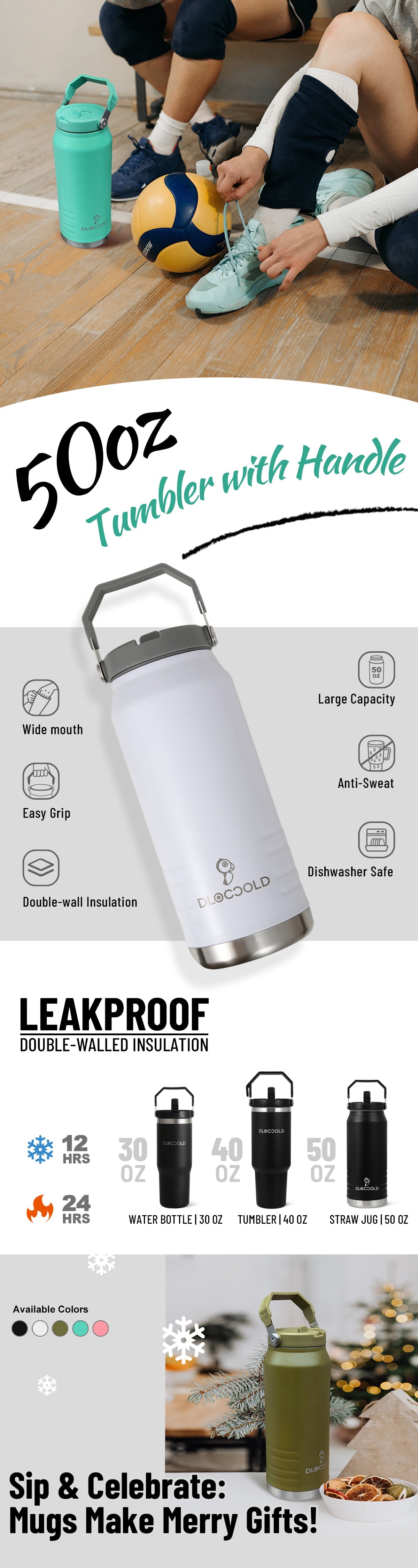 The Flip Straw Tumbler丨50 OZ