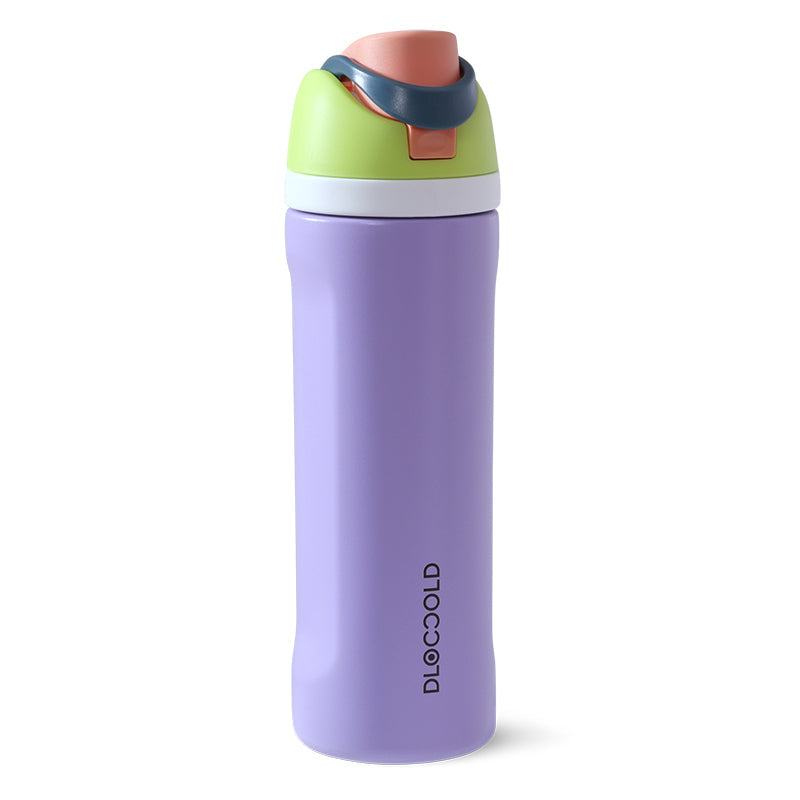 DLOCCOLD Insulated Stainless Steel Water Bottle, Leak-Proof Thermos | 24 OZ