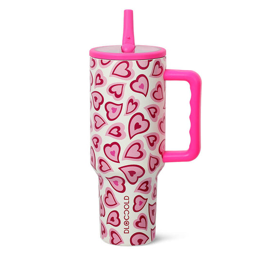DLOCCOLD 40 oz Tumbler with Handle & Flip Straw